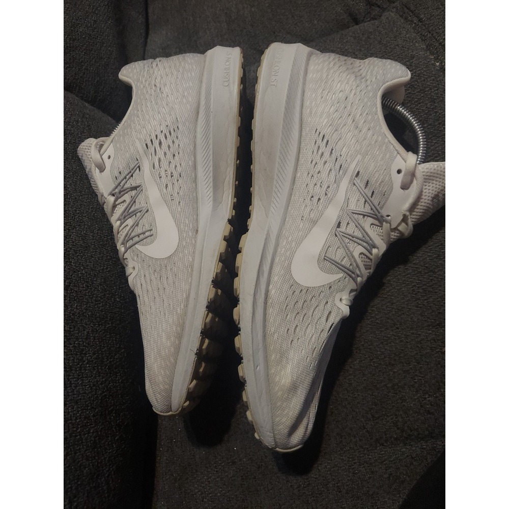 Nike  Zoom Winflo 5 String Running Sneaker White sz 10 Tennis Shoe Walking - Picture 7 of 12